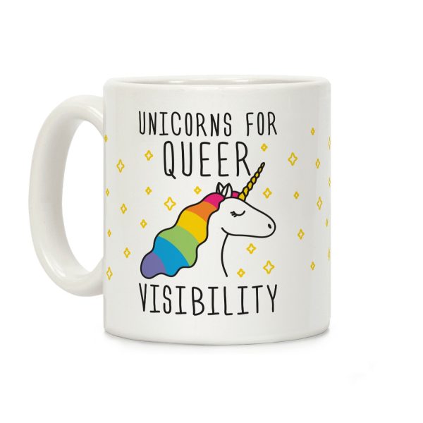 Unicorns For Queer Visibility Coffee Mug Unicorns For Queer Visibility Coffee Mug