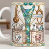 Unique Dentist-Themed Design With Essential Dental Tools - Personalized Custom Coffee Mug - DOC104_MG Unique Dentist-Themed Design With Essential Dental Tools - Personalized Custom Coffee Mug - DOC104_MG