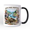 Unique Great Smoky Mountains Handcrafted Nature Personalized Mug, Tennessee and North Carolina National Park Gift with Custom Name Unique Great Smoky Mountains Handcrafted Nature Personalized Mug, Tennessee and North Carolina National Park Gift with Custom Name
