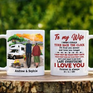 Universary Couple Camping, Personalized Couple Coffee Mug