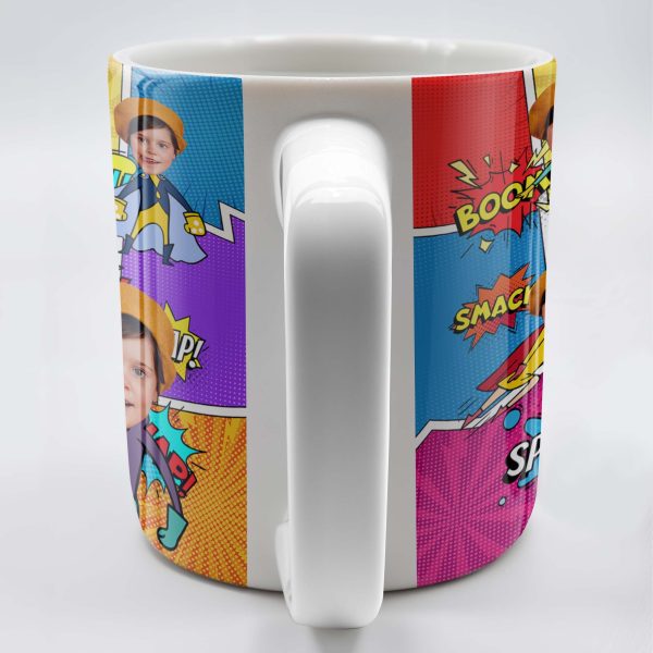 Unleash Your Inner Hero With Vibrant Comic Book Explosions - Personalized Custom Coffee Mug - KID020_MG Unleash Your Inner Hero With Vibrant Comic Book Explosions - Personalized Custom Coffee Mug - KID020_MG