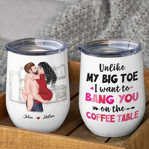 Unlike My Big Toe, Gift For Couple, Personalized Mug, Naughty Couple Mug, Anniversary Gift Unlike My Big Toe, Gift For Couple, Personalized Mug, Naughty Couple Mug, Anniversary Gift