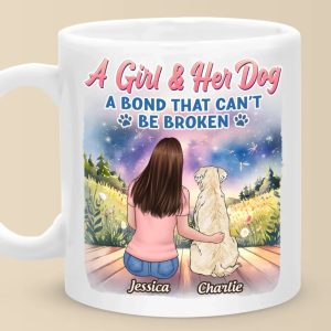 Unspoken Love, Unbreakable Bond - Dog Personalized Custom Mug - Mother's Day, Gift For Pet Owners, Pet Lovers