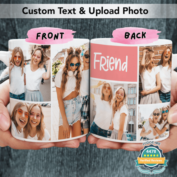 Upload Image Bestie Coffee Mug, Best Friend Gift HN590 Upload Image Bestie Coffee Mug, Best Friend Gift HN590