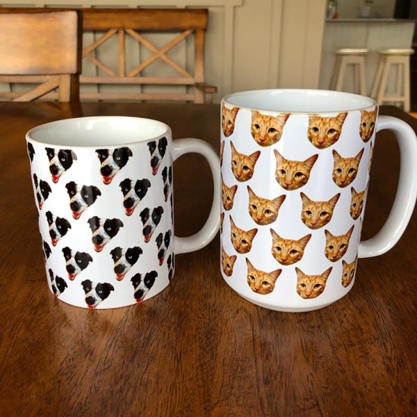 Upload Image Portrait Coffee Mug For Dog Cat, T368 HN590 Upload Image Portrait Coffee Mug For Dog Cat, T368 HN590