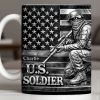 U.S. Soldier With American Flag - Personalized Custom Coffee Mug - VTR004_MG U.S. Soldier With American Flag - Personalized Custom Coffee Mug - VTR004_MG