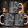 U.S. Soldier With American Flag - Personalized Custom Coffee Mug - VTR004_MG U.S. Soldier With American Flag - Personalized Custom Coffee Mug - VTR004_MG