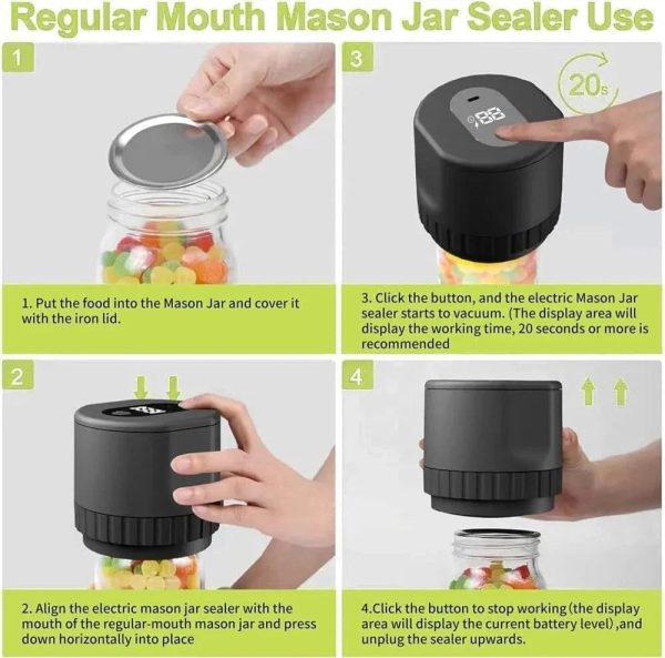 Vacuum Sealing Machine Mason Jar Vacuum Sealer Vacuum Sealing Machine Mason Jar Vacuum Sealer