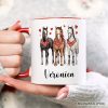 Valentine Horses Western Personalized Mug, Cute Country Lover Gift with Custom Name Valentine Horses Western Personalized Mug, Cute Country Lover Gift with Custom Name