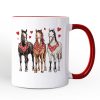 Valentine Horses Western Personalized Mug, Cute Country Lover Gift with Custom Name Valentine Horses Western Personalized Mug, Cute Country Lover Gift with Custom Name
