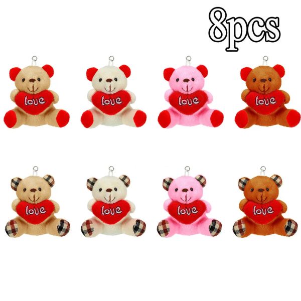 Valentine Small Plush Bear with Heart Soft Stuffed Toy Valentine Small Plush Bear with Heart Soft Stuffed Toy