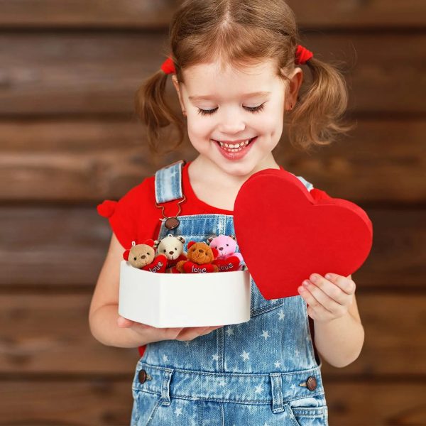 Valentine Small Plush Bear with Heart Soft Stuffed Toy Valentine Small Plush Bear with Heart Soft Stuffed Toy