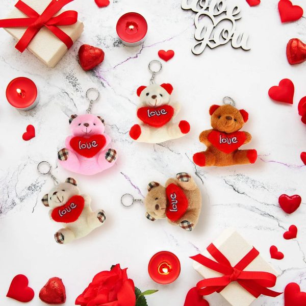 Valentine Small Plush Bear with Heart Soft Stuffed Toy Valentine Small Plush Bear with Heart Soft Stuffed Toy