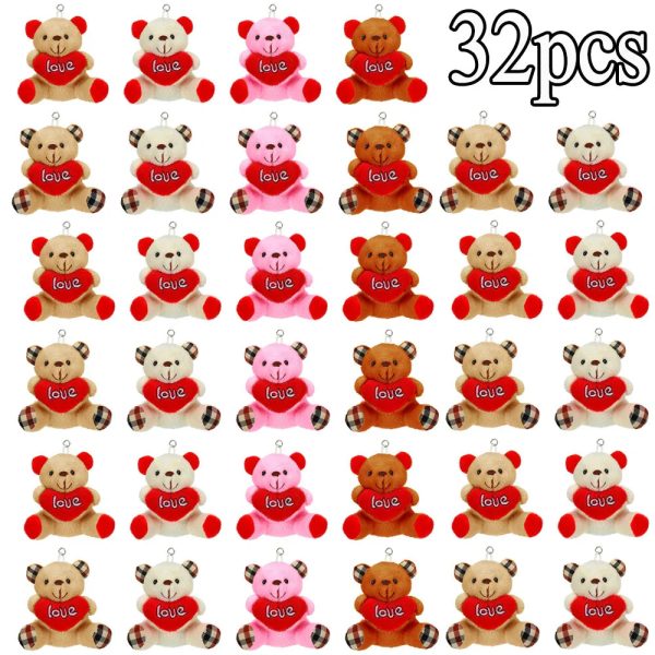 Valentine Small Plush Bear with Heart Soft Stuffed Toy Valentine Small Plush Bear with Heart Soft Stuffed Toy