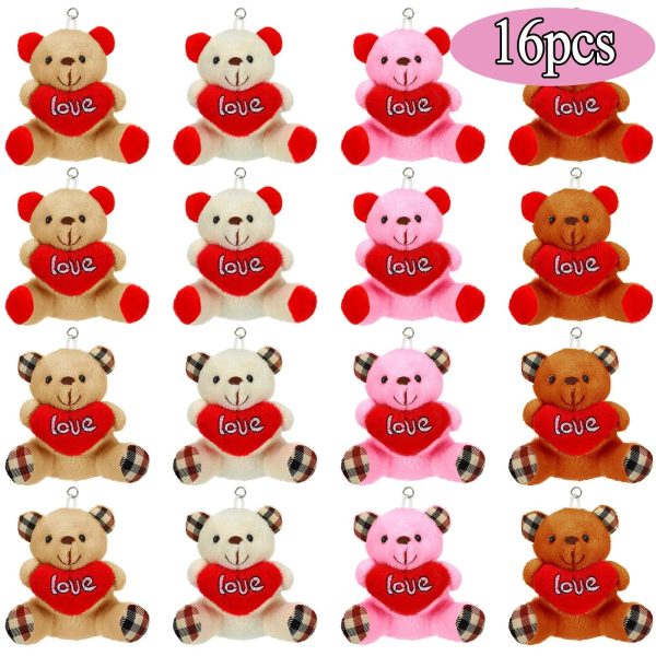 Valentine Small Plush Bear with Heart Soft Stuffed Toy Valentine Small Plush Bear with Heart Soft Stuffed Toy