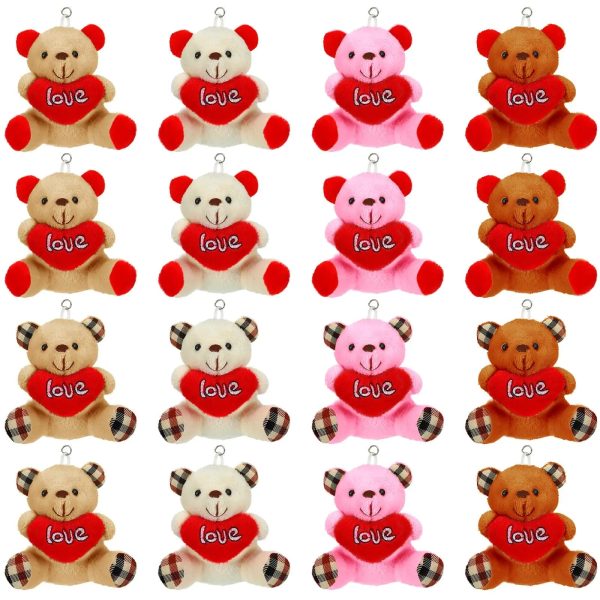Valentine Small Plush Bear with Heart Soft Stuffed Toy Valentine Small Plush Bear with Heart Soft Stuffed Toy