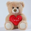 Valentine's Day Heart Teddy Bear - Soft Plush Gift for Lovers & Home Decor