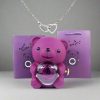 Valentine'S Day Rose Bear Necklace Valentine'S Day Rose Bear Necklace