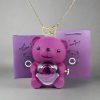 Valentine'S Day Rose Bear Necklace Valentine'S Day Rose Bear Necklace