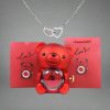 Valentine'S Day Rose Bear Necklace Valentine'S Day Rose Bear Necklace
