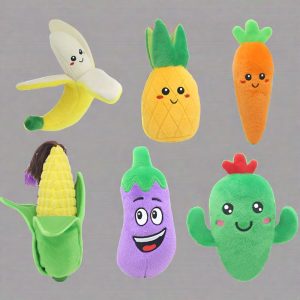 Veggie Squeaky Pet Toys
