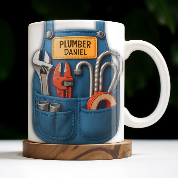 Vibrant Tool Belt Design - Personalized Custom Coffee Mug - JBS005_MG
