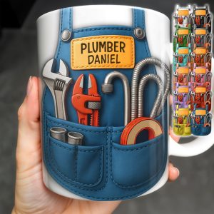 Vibrant Tool Belt Design - Personalized Custom Coffee Mug - JBS005_MG