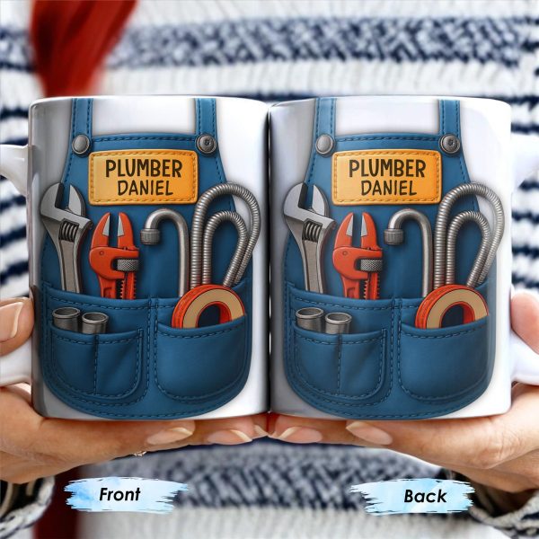 Vibrant Tool Belt Design - Personalized Custom Coffee Mug - JBS005_MG