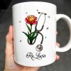 Vibrant Tulip And Stethoscope Design, Beautiful Butterflies - Personalized Custom Coffee Mug - NUR006_MG Vibrant Tulip And Stethoscope Design, Beautiful Butterflies - Personalized Custom Coffee Mug - NUR006_MG