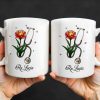 Vibrant Tulip And Stethoscope Design, Beautiful Butterflies - Personalized Custom Coffee Mug - NUR006_MG Vibrant Tulip And Stethoscope Design, Beautiful Butterflies - Personalized Custom Coffee Mug - NUR006_MG