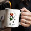 Vibrant Tulip And Stethoscope Design, Beautiful Butterflies - Personalized Custom Coffee Mug - NUR006_MG Vibrant Tulip And Stethoscope Design, Beautiful Butterflies - Personalized Custom Coffee Mug - NUR006_MG