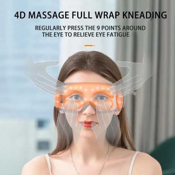 Vibrating Eye Massager With Airbag And Hot Compress