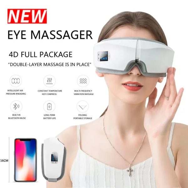 Vibrating Eye Massager With Airbag And Hot Compress