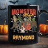 Vintage Monster Mash Personalized Mug, Retro Halloween Friends Gift with Custom Name Vintage Monster Mash Personalized Mug, Retro Halloween Friends Gift with Custom Name
