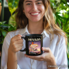 Vintage Nevada State Las Vegas Sign Personalized Mug, Retro Pink Cadillac Gift and Desert City Souvenir with Custom Name Vintage Nevada State Las Vegas Sign Personalized Mug, Retro Pink Cadillac Gift and Desert City Souvenir with Custom Name