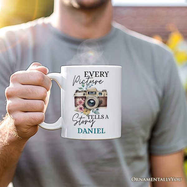 Vintage Photography Personalized Mug, Custom Gift with Name for Photographers Vintage Photography Personalized Mug, Custom Gift with Name for Photographers