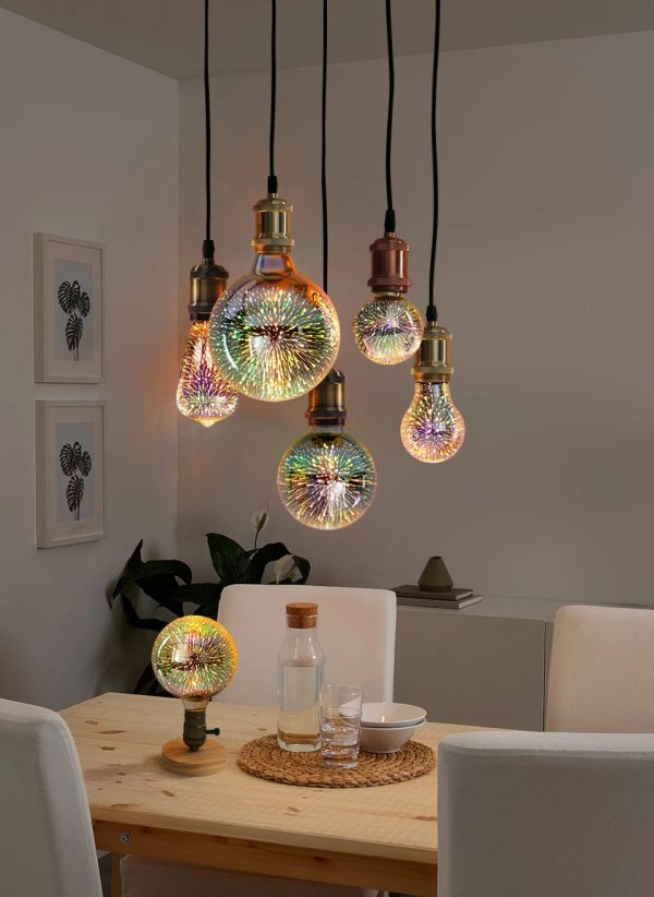 Vintage Star Fireworks Lamp