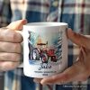 Vintage Tractor Personalized Mug, Pristine Snowy Serenity Christmas Gift With Custom Name and Date Vintage Tractor Personalized Mug, Pristine Snowy Serenity Christmas Gift With Custom Name and Date