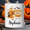 Vintage Trick or Pooh Personalized Mug, Pooh Bear and Friends in Halloween Costume Gift with Custom Name Vintage Trick or Pooh Personalized Mug, Pooh Bear and Friends in Halloween Costume Gift with Custom Name