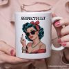 Vintage Woman Middle Finger Personalized Mug, Respectfully Disrespectful Gift With Custom Name Vintage Woman Middle Finger Personalized Mug, Respectfully Disrespectful Gift With Custom Name