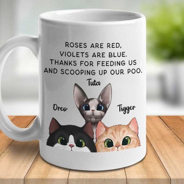 Violets Are Blue Thanks For Scooping Up Our Poo - Personalized Mug Violets Are Blue Thanks For Scooping Up Our Poo - Personalized Mug