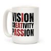 Vision Creativity Passion Coffee Mug Vision Creativity Passion Coffee Mug