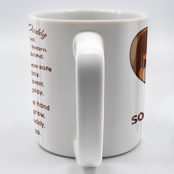 Walk Alongside Me Daddy, Father Daughter Bond - Personalized Custom Coffee Mug - DAD250_MG Walk Alongside Me Daddy, Father Daughter Bond - Personalized Custom Coffee Mug - DAD250_MG