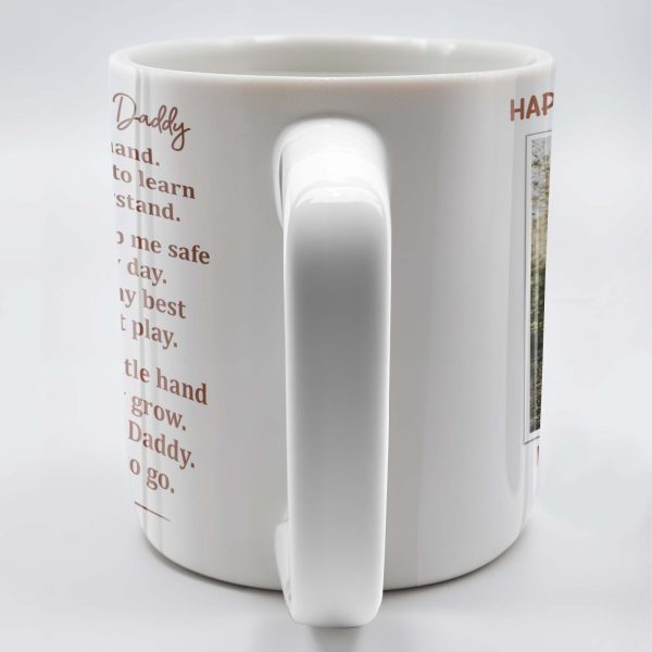 Walk Alongside Me, Daddy Heart Mug - Personalized Custom Coffee Mug - DAD217_MG Walk Alongside Me, Daddy Heart Mug - Personalized Custom Coffee Mug - DAD217_MG