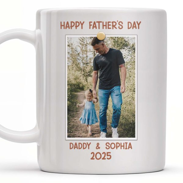 Walk Alongside Me, Daddy Heart Mug - Personalized Custom Coffee Mug - DAD217_MG Walk Alongside Me, Daddy Heart Mug - Personalized Custom Coffee Mug - DAD217_MG