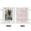 Walk Alongside Me, Daddy Heart Mug - Personalized Custom Coffee Mug - DAD217_MG Walk Alongside Me, Daddy Heart Mug - Personalized Custom Coffee Mug - DAD217_MG