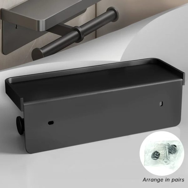 Wall-Mounted Aluminum Alloy Tissue Holder Wall-Mounted Aluminum Alloy Tissue Holder
