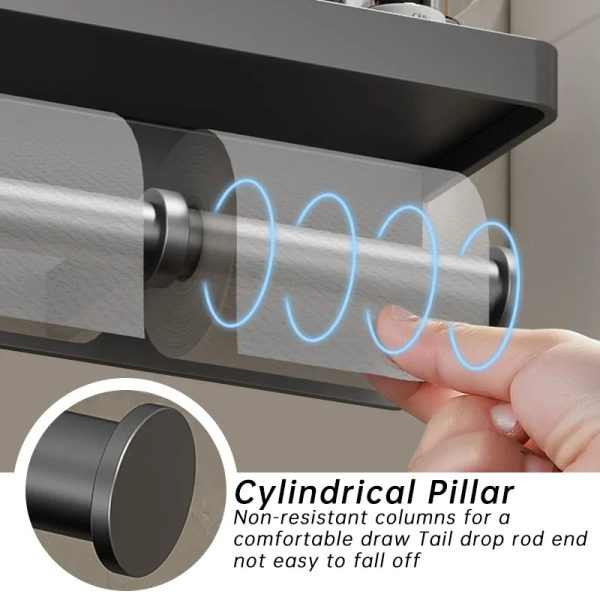 Wall-Mounted Aluminum Alloy Tissue Holder Wall-Mounted Aluminum Alloy Tissue Holder