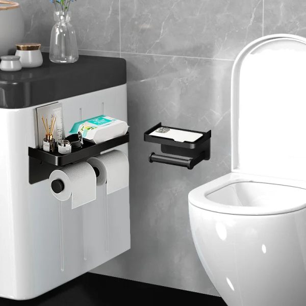 Wall-Mounted Aluminum Alloy Tissue Holder Wall-Mounted Aluminum Alloy Tissue Holder