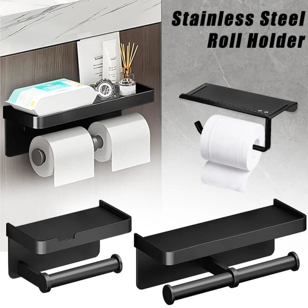 Wall-Mounted Aluminum Alloy Tissue Holder Wall-Mounted Aluminum Alloy Tissue Holder